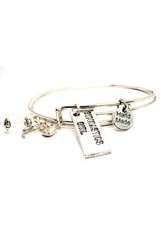 pretty teeny-tiny girl adjustable wire charm baby bracelet